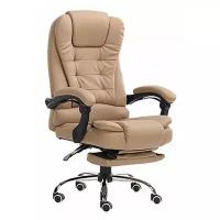 Кресло массажное эргономичное Luxury Gift 606F, молочное