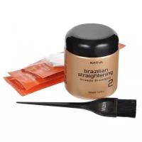 Kativa Набор Brazilian Straightening для кератинового выпрямления и восстановления волос с маслом арганы