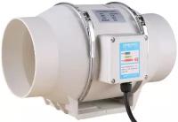 Приточно-вытяжной канальный вентилятор HF-100, 100мм, ШП, 220VAC, 35W