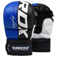 Перчатки ММА RDX T6 MMA SPARRING GLOVES искусственная кожа синий цвет синий размер L