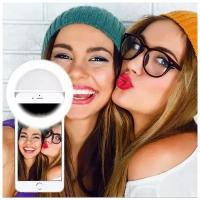 Селфи-лампа Selfie Ring Light (от USB, белый)