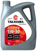 Синтетическое моторное масло Takayama 5W-30 SL/CF, 4 л