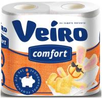 Туалетная бумага Veiro Comfort белая двухслойная 4 рул.