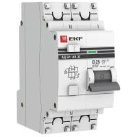 Дифференциальный автомат АД-32 (1P+N), 25А, 10мА (характеристика B, тип АС, электронный, защита 270В) 4,5кА EKF PROxima