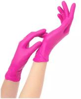 NITRIMAX перчатки одноразовые нитриловые фуксия, 50 пар. M