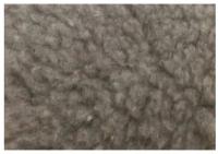 Ткань МЕХ из натуральной овечий шерсти на трикотажной основе. Цвет серый. Цена за 1/П. М. Ширина: 1,5м Плотность: 825гр / п. м. Высота ворса: 10-12мм Шерсть 80% -Лавсан 20%