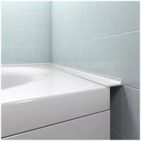 Акриловый бордюр для ванной ГЛ - длина 75, ширина 3.6 сантиметров правая сторона