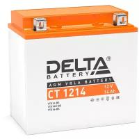 Мото аккумулятор DELTA Battery CT 1214 (YTX14-BS / YTX14H-BS / YTX16-BS)