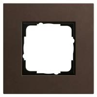 Gira Рамка 1- постовая Gira Esprit Lenoleum- Multiplex коричневый 0211223