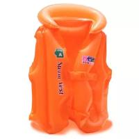 Детский надувной спасательный жилет Swim vest, размер А (L) оранжевый