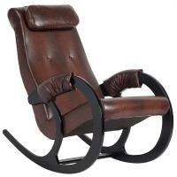 Кресло-качалка AVK Блюз, 60 x 100 см, обивка: искусственная кожа, цвет: crocodile/венге