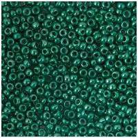 Бисер круглый Gamma 6, 10/0, 2,3 мм, 10 шт*5 г, 1-й сорт, F654 темно-зеленый металлик