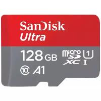 Карта памяти SanDisk microSDXC 128 ГБ Class 10, A1, UHS Class 1, R 120 МБ/с, 1 шт