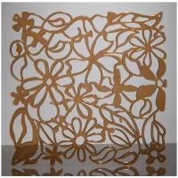 Комплект декоративных панелей из 4 шт. Jilda, коллекция "Цветы", 29х29 см, материал полистирол, цвет - коричневый