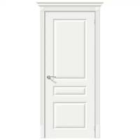 Белые двери эмаль Белая дверь эмаль Браво/Bravo Скинни-14 Whitey - Белая эмаль 2000x800