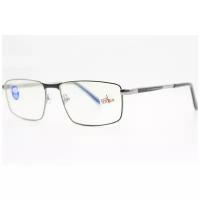 Готовые очки для зрения с защитным покрытием "blue-blockers" и флекс дужками (темно-серые)