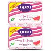 Крем мыло Duru 1+1 пробуждающее розовый грейпфрут, 90 г x 4 шт., 2 упаковки