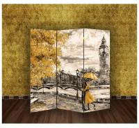 Ширма "Картина маслом. Прогулка по Лондону", 160 × 150 см