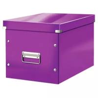 Короб для хранения Leitz 61080062 Click Store L фиолетовый картон