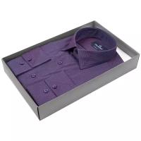 Рубашка Poggino 5009-77 цвет фиолетовый размер 54 RU / XXL (45-46 cm