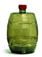 Бутыль стеклянная «Бариле. Зеленая», 10 л, с крышкой