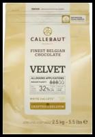 Callebaut Белый шоколад в галетах Velvet 32%, 2,5 кг