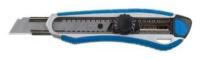 Металлический обрезиненный нож с винтовым фиксатором Титан-В, сегмент. лезвия 18 мм, Профессионал ЗУБР 09178_z01