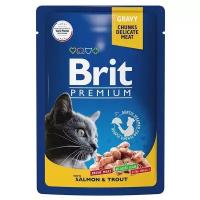 Корм для кошек Brit Premium Pouches with Salmon and trout