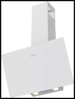 Наклонная вытяжка Weissgauff WGH 6035 PB WG, цвет корпуса white glass, цвет окантовки/панели белый