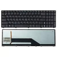 Клавиатура для ноутбука Asus K61IC русская, черная с подсветкой