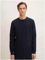 Джемпер Tom Tailor, размер XL, knitted navy melange