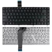 Клавиатура для ноутбука Asus K45, U44, K45A, K45V Series. Плоский Enter. Чёрная, без рамки. PN: PK130ND2B00