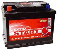 Аккумулятор автомобильный катод EXTRA START Extra Start 60Ач 540A [6ст-60n l+ (l2)]