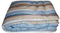 Одеяло Соната Синтепоновое, легкое, 140 х 205 см (голубой/синий/коричневый)