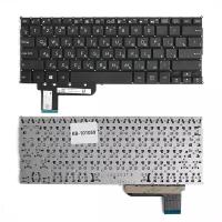 Клавиатура для ноутбука Asus T200T русская, черная без рамки, плоский Enter