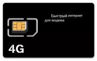 Тариф для модема SIM-карта SIM2M Черный Безлимит (Вся Россия)