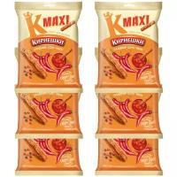 Кириешки Maxi», сухарики со вкусом сладкого чили, 6 пачек по 60 г