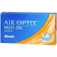 Контактные линзы Air Optix (Alcon) Night & Day Aqua, 3 шт., R 8,4, D -1