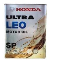 Синтетическое моторное масло Honda Ultra LEO 0W20 SN, 4 л