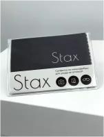Салфетка для очков из микрофибры Stax, темно-серая, 15х18см