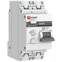 Автомат дифференциальный АД-32 63А 1P+N 100мА (хар. C, AC, электронный, защита 270В) DA32-63-100-pro