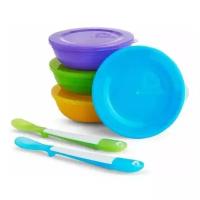 Комплект посуды Munchkin Love-a-Bowls™ (1210601), разноцветный