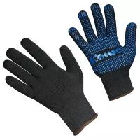Перчатки защитные трикотажн комус ПВХ Точка 5 нит 52г 10 кл черн р9 5пар/уп 2 шт.