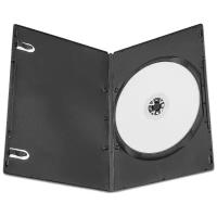 Коробка DVD Box для 1 диска, 7мм (slim) черная, упаковка 20 шт