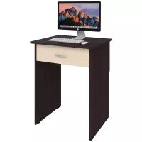 Письменный стол СитиМебель с дополнительным ящиком под столешницей, ШхГ: 60х50 см, цвет: венге цаво/дуб молочный