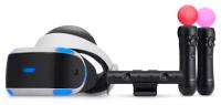 Система VR Sony PlayStation VR CUH-ZVR2 + Camera + 2 Move Motion Controller, 1920x1080, 120 Гц, черно-белый