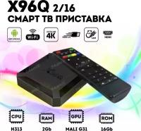 Андроид приставка (Смарт ТВ Бокс) X96Q TV BOX 2/16 Гб Android 10 / Смарт ТВ приставка X96Q 2/16 Gb
