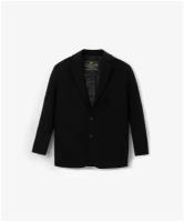 Пиджак из джерси с накладным карманом черный Gulliver , размер 140, модель 222GSBJC1901