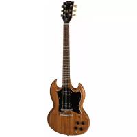 Gibson 2019 SG Tribute Natural Walnut электрогитара, цвет древесины ореха, в комплекте кейс