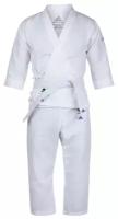 Кимоно для карате подростковое с поясом Evolution WKF белое (размер 100-110 см)
